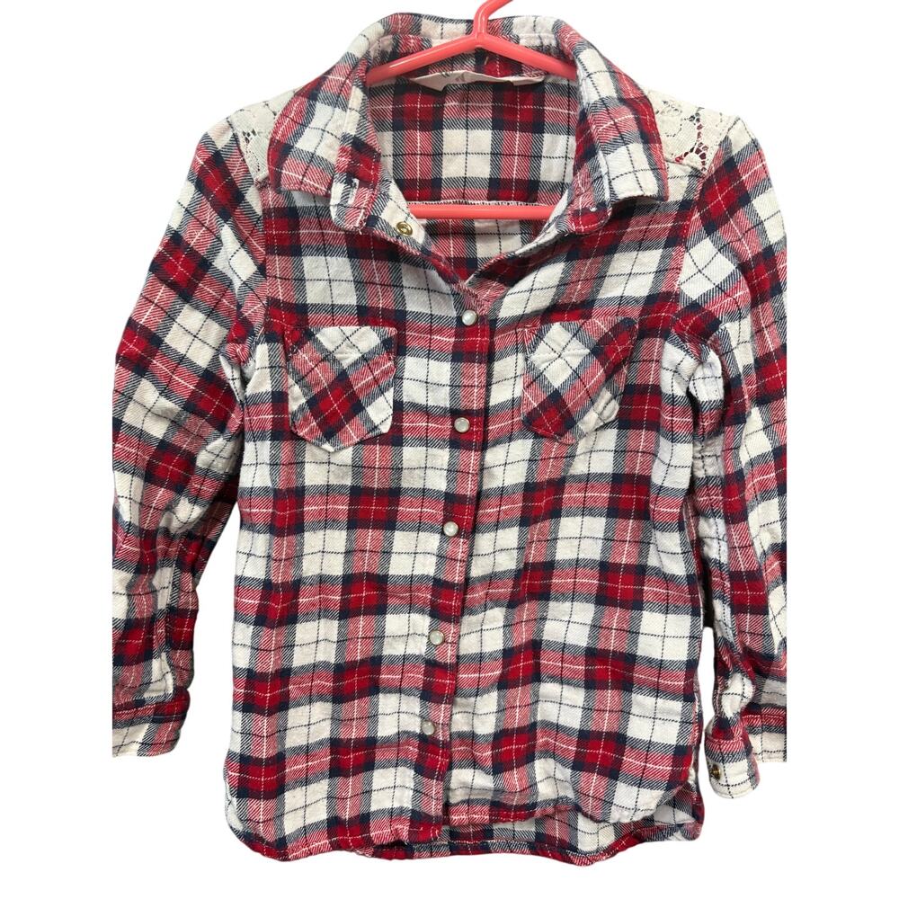 Red, White, and Blue Flannel - H&M - 3/4